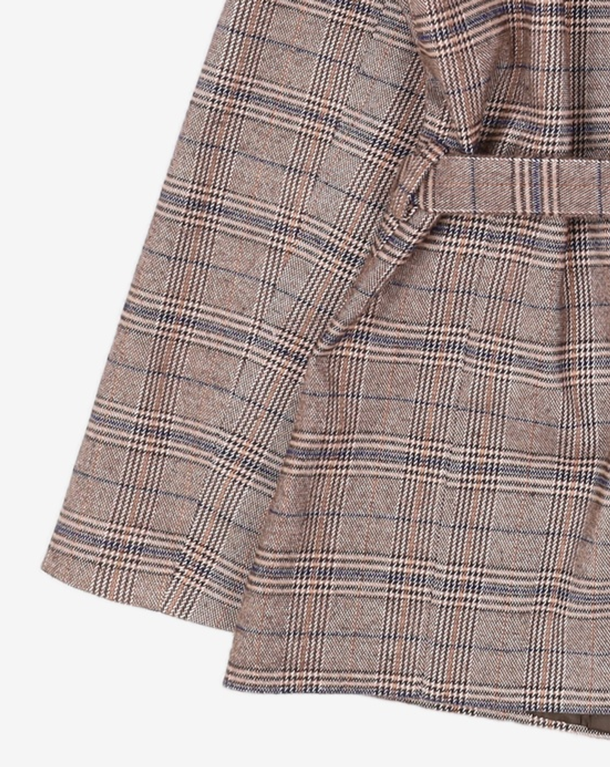 미쏘(MIXXO) 벨티드 심플 체크 자켓 MIWJK8T41B M