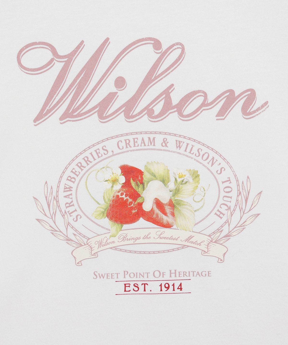 윌슨(WILSON) 스트로베리앤크림 링거 티셔츠 W (2color)