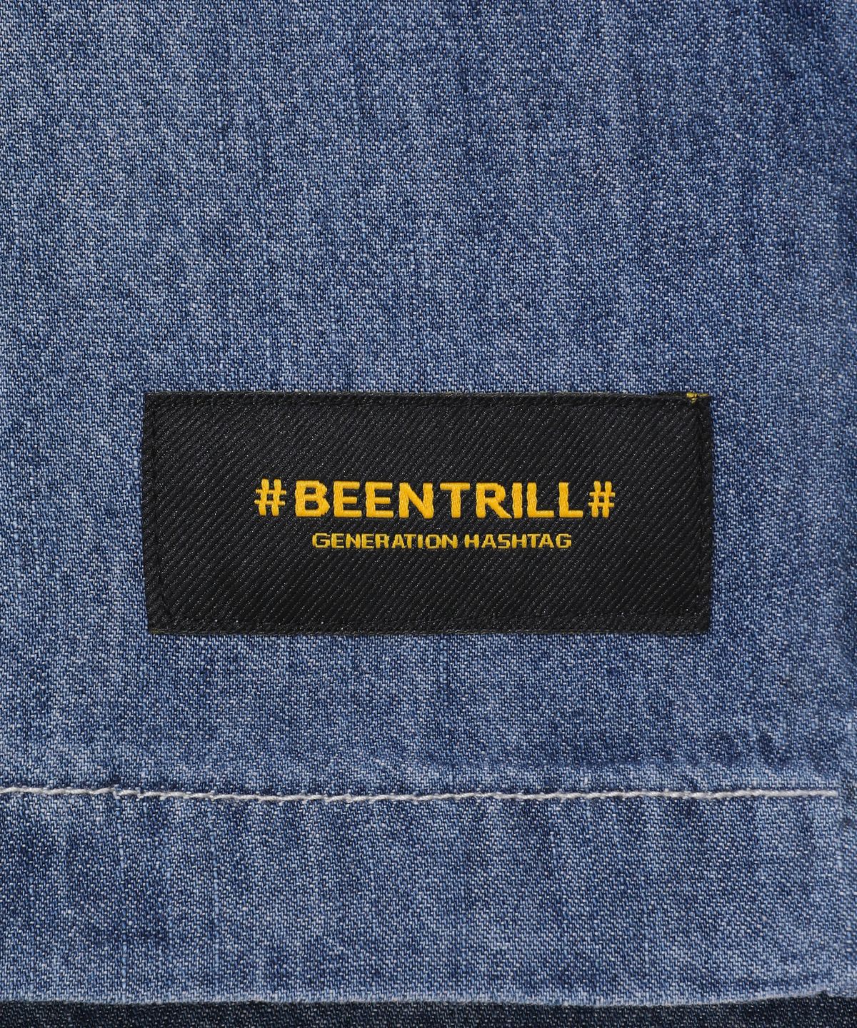 빈트릴(BEENTRILL) 우먼스 에센셜 하프 데님 팬츠(인디고)