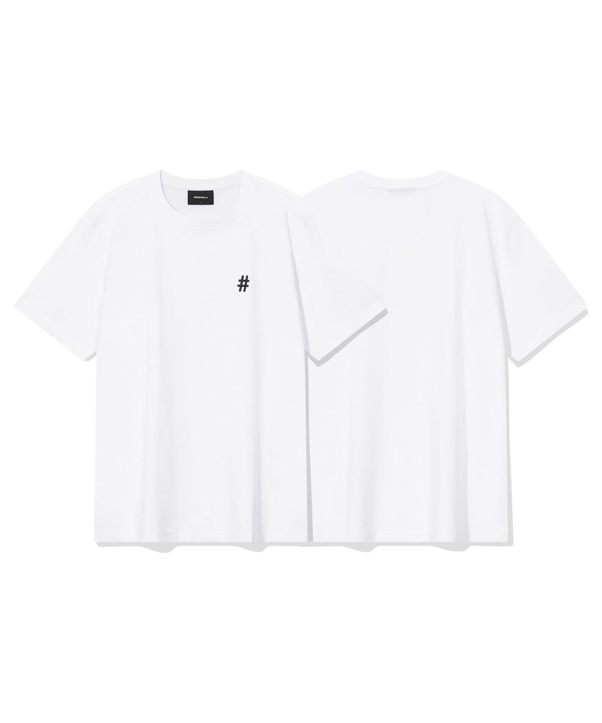 빈트릴(BEENTRILL) 에센셜 스몰 로고 반팔티(화이트)
