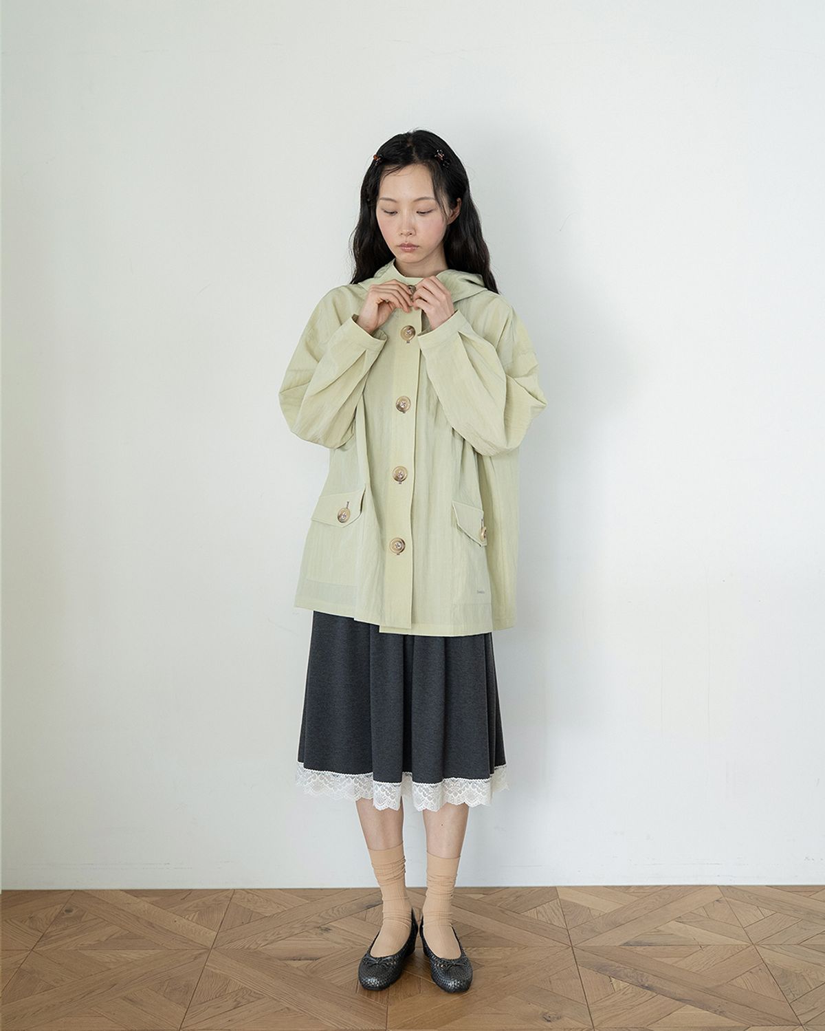 온스카(ONSKA) LIGHT HOODIE SAFARI (OLIVE)