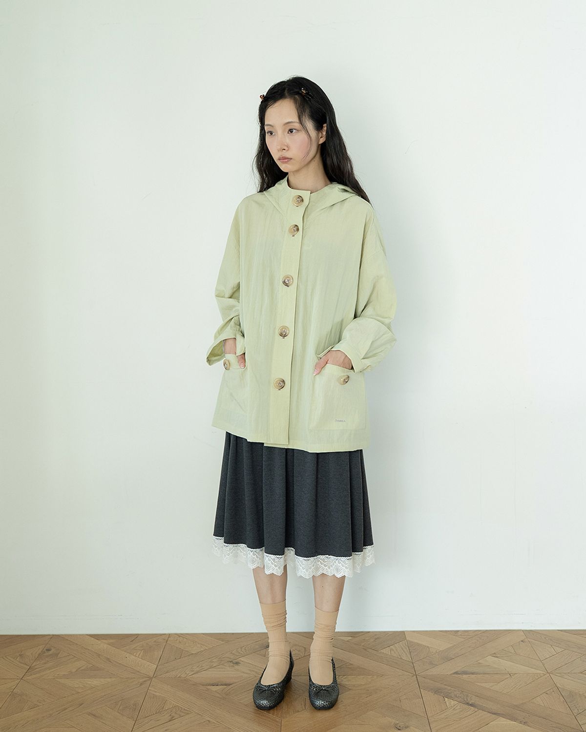 온스카(ONSKA) LIGHT HOODIE SAFARI (OLIVE)