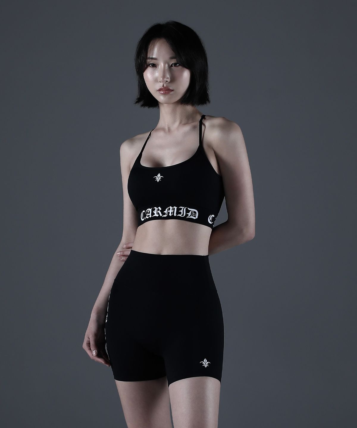 카미드(CARMID) (W) 노블 레터링 브라탑 [블랙]