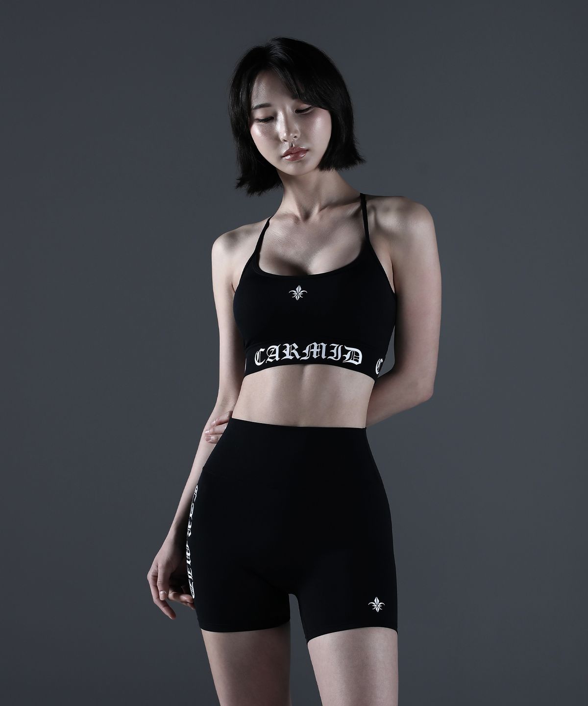 카미드(CARMID) (W) 노블 레터링 브라탑 [블랙]