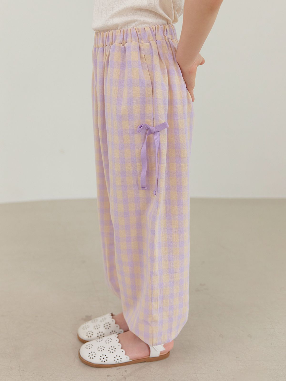 베베테일러(BEBETAILOR) 깅엄 고쟁이 팬츠