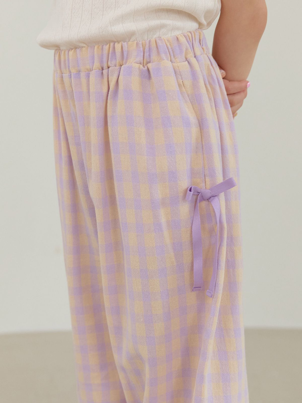 베베테일러(BEBETAILOR) 깅엄 고쟁이 팬츠