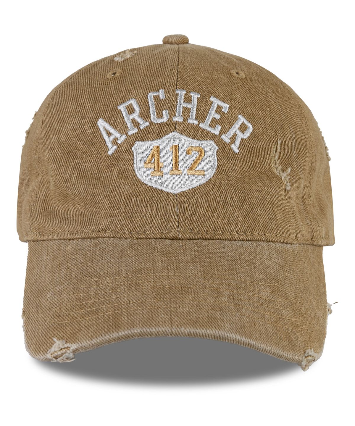 네이비팀(NAVYTEAM) ARCHER 412 Pigment Damage Ball Cap