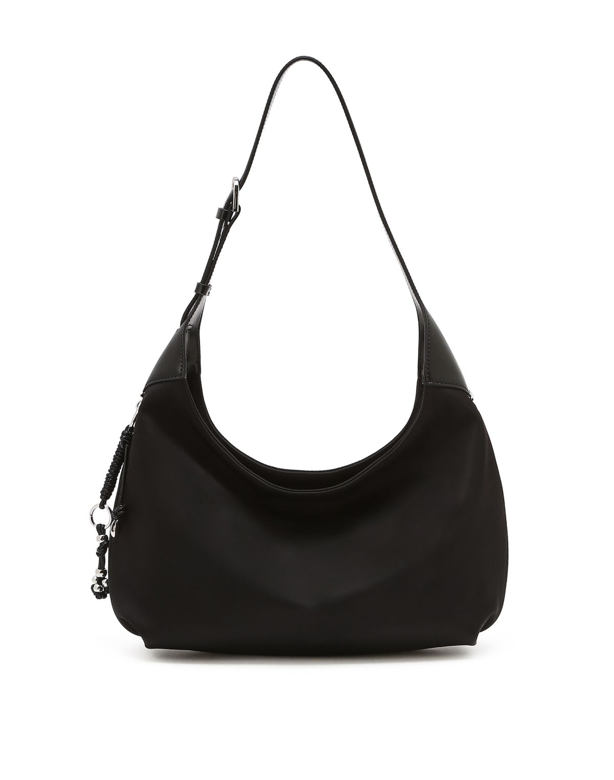 질스튜어트액세서리(JILLSTUART ACC) [NEUT] 나일론 가죽 콤비 숄더백 M 블랙