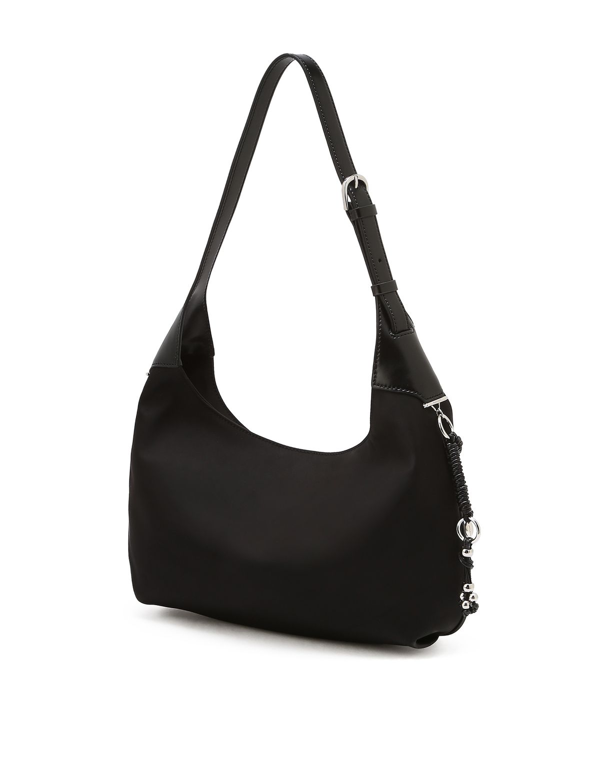 질스튜어트액세서리(JILLSTUART ACC) [NEUT] 나일론 가죽 콤비 숄더백 M 블랙