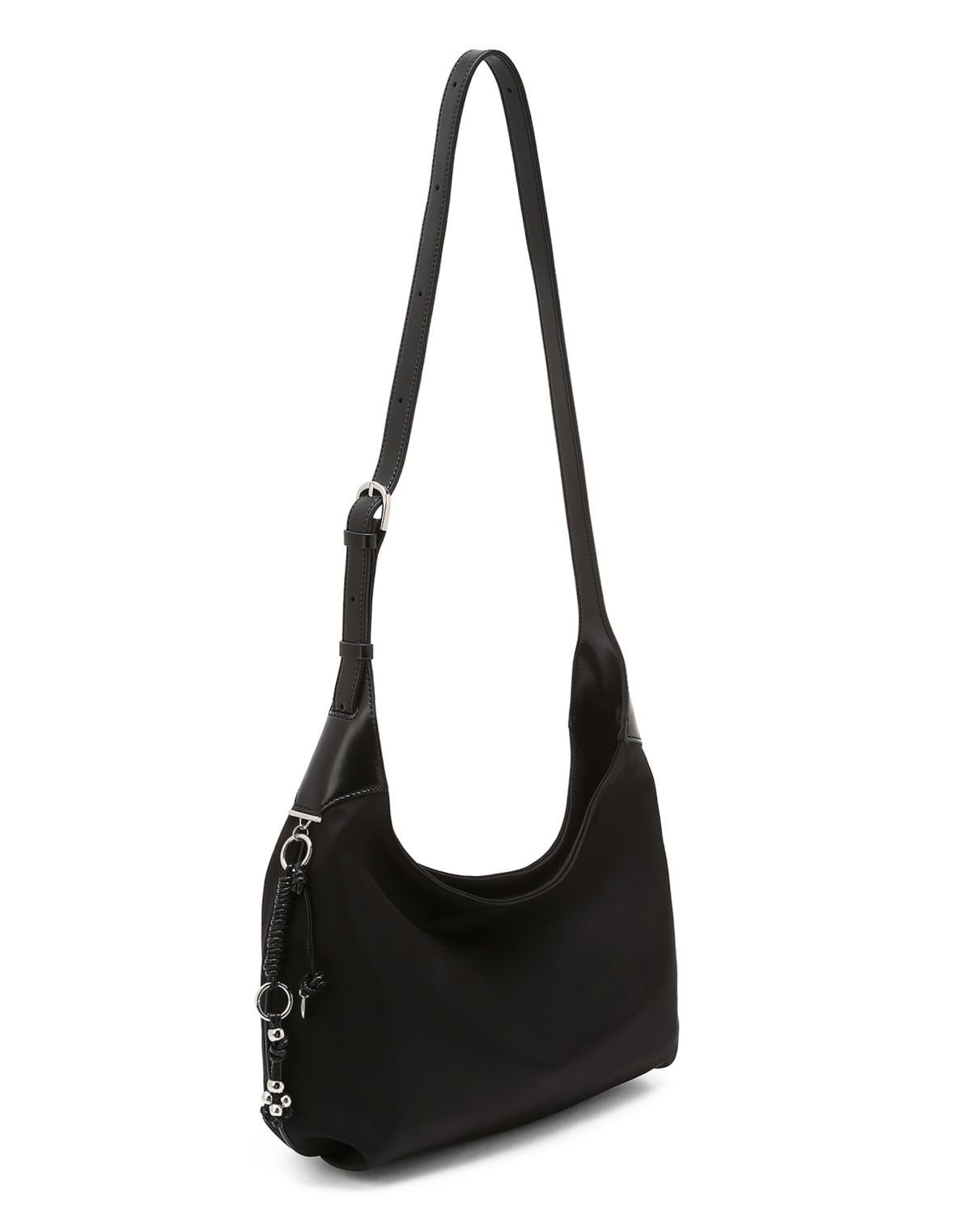 질스튜어트액세서리(JILLSTUART ACC) [NEUT] 나일론 가죽 콤비 숄더백 M 블랙
