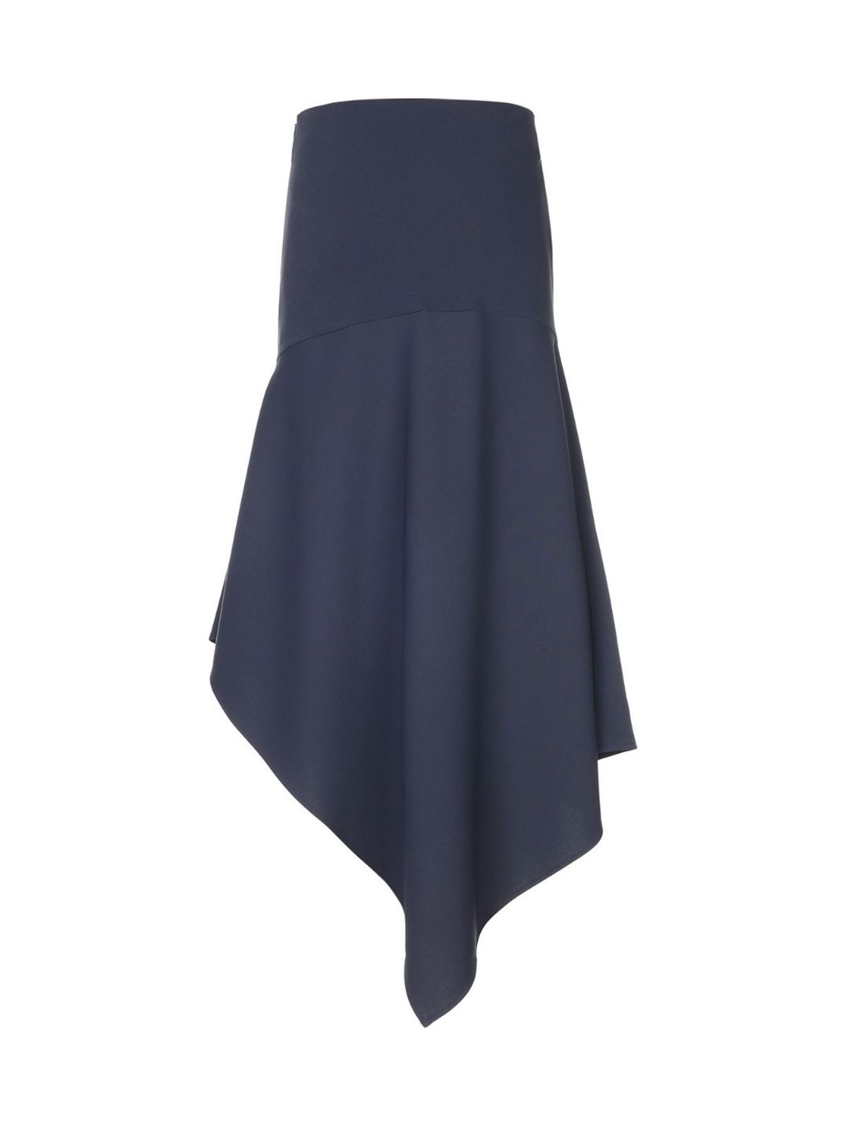 파도 서울(PADO SEOUL) 사선 언발란스 미디 스커트 차콜