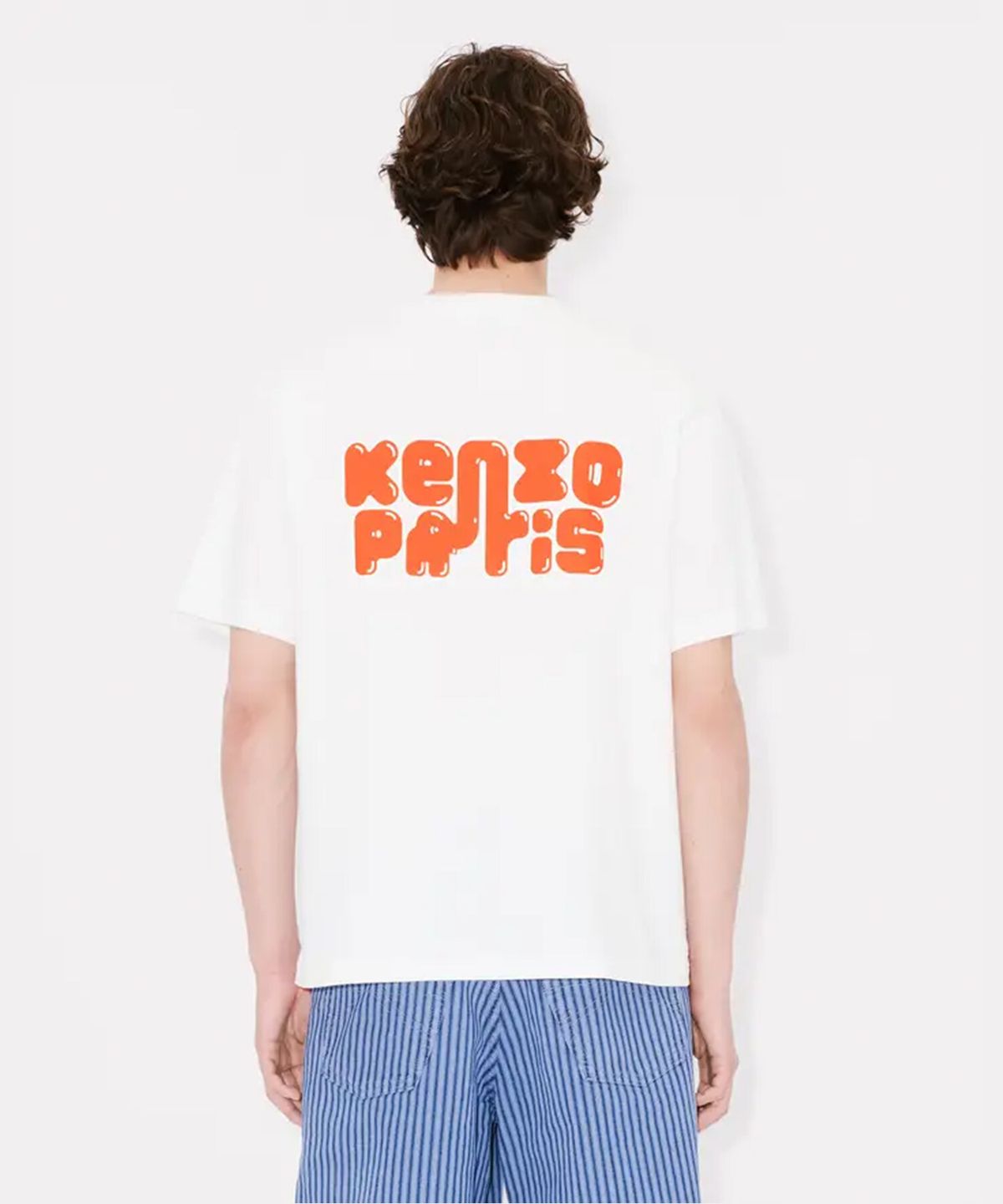 겐조(KENZO) 남성 하이써머 갓츠 겐조 엘리펀트 로고 오버사이즈 티셔츠_K256AMTH01WHX