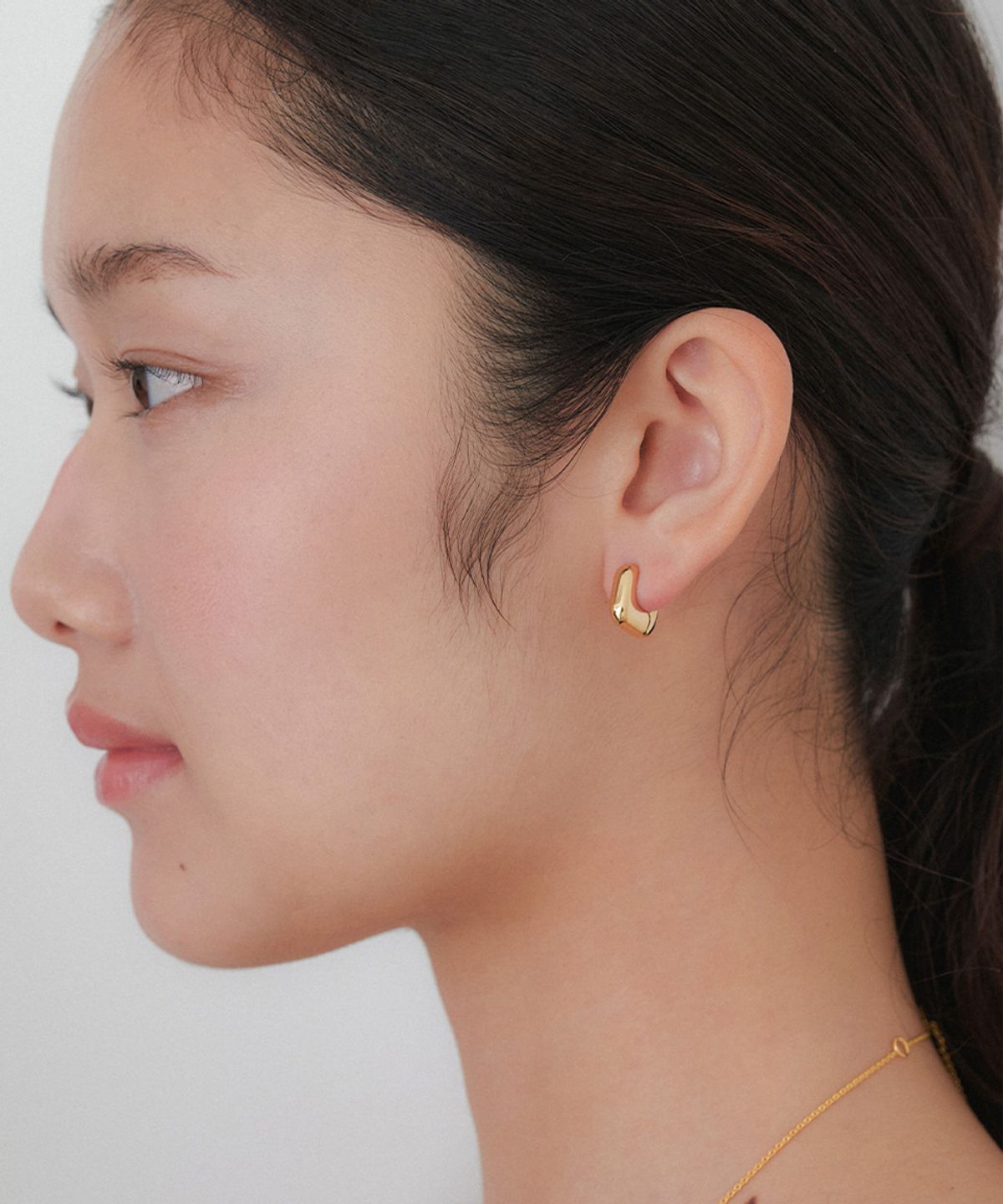 오블라(OVLA) volume square one touch earring_3type JE079