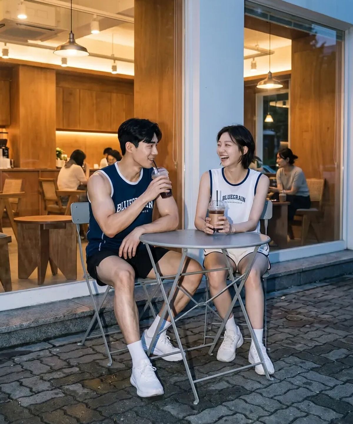 블루그레인(BLUEGRAIN) 맨 메쉬 져지 슬리브리스 [네이비]