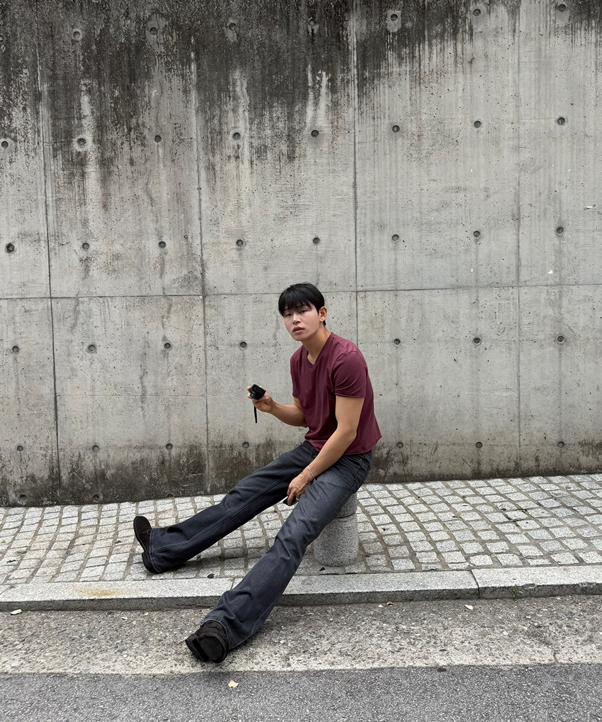프라게(FRAGE) [이핏 콜라보] 브이넥 크롭 티셔츠 (3color)