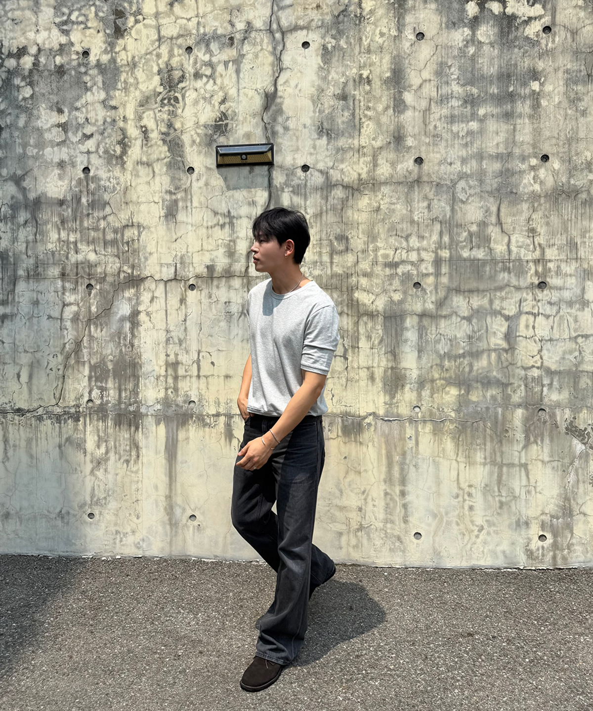 프라게(FRAGE) [이핏 콜라보] 7부 크롭 티셔츠 (3color)