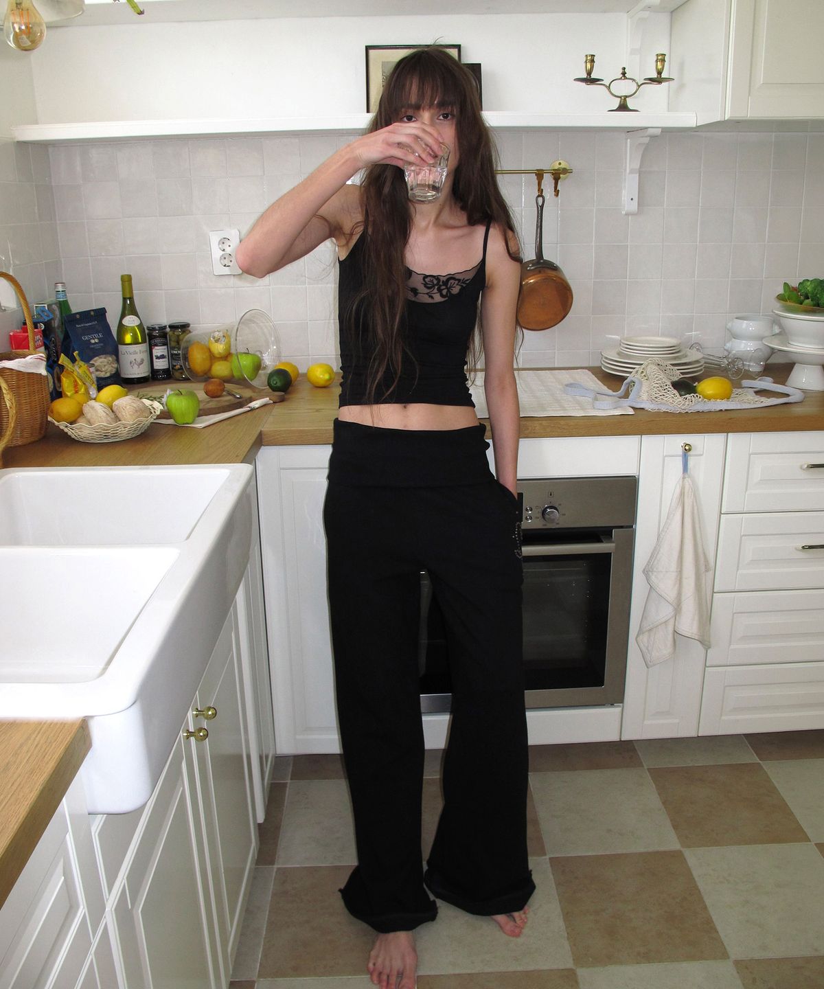 센토르(CENTAUR.KR) HOTFIX TURN-UP PANTS_BLACK