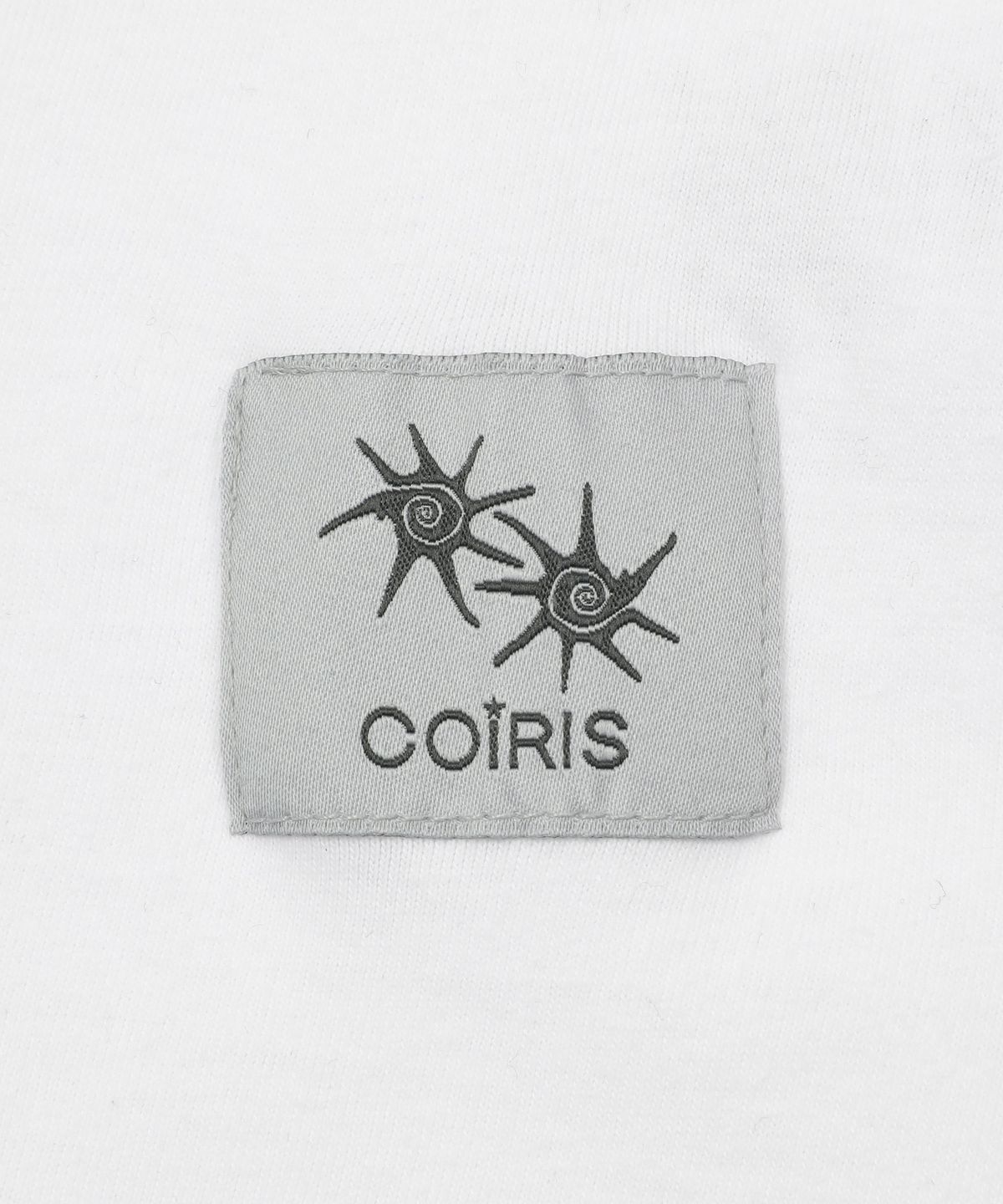 코이리스(COIRIS) 로라 스몰 로고 라운드넥 배색 긴팔 티 (3컬러)