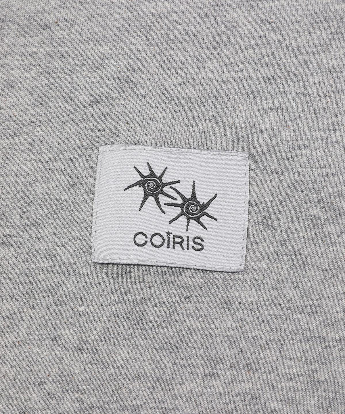 코이리스(COIRIS) 로라 스몰 로고 라운드넥 배색 긴팔 티 (3컬러)