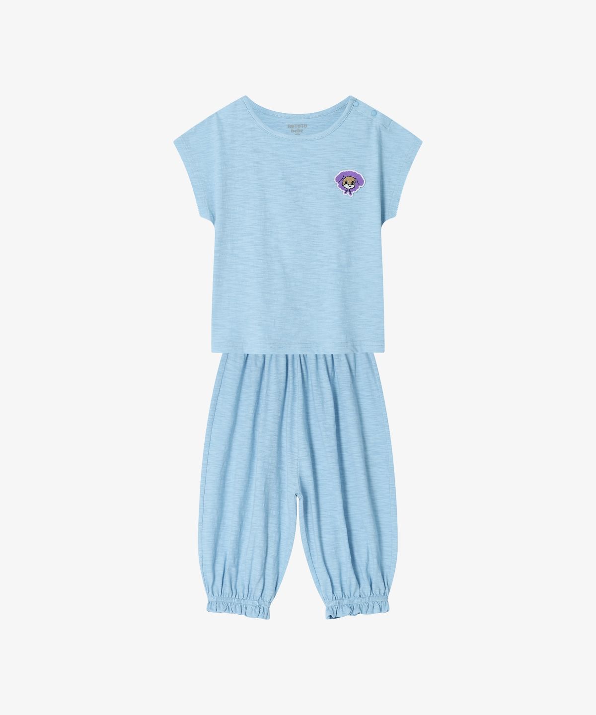 로토토베베(ROTOTOBEBE) 싱글 허리 프릴 실내복 스카이블루 RO6BCLO12B1