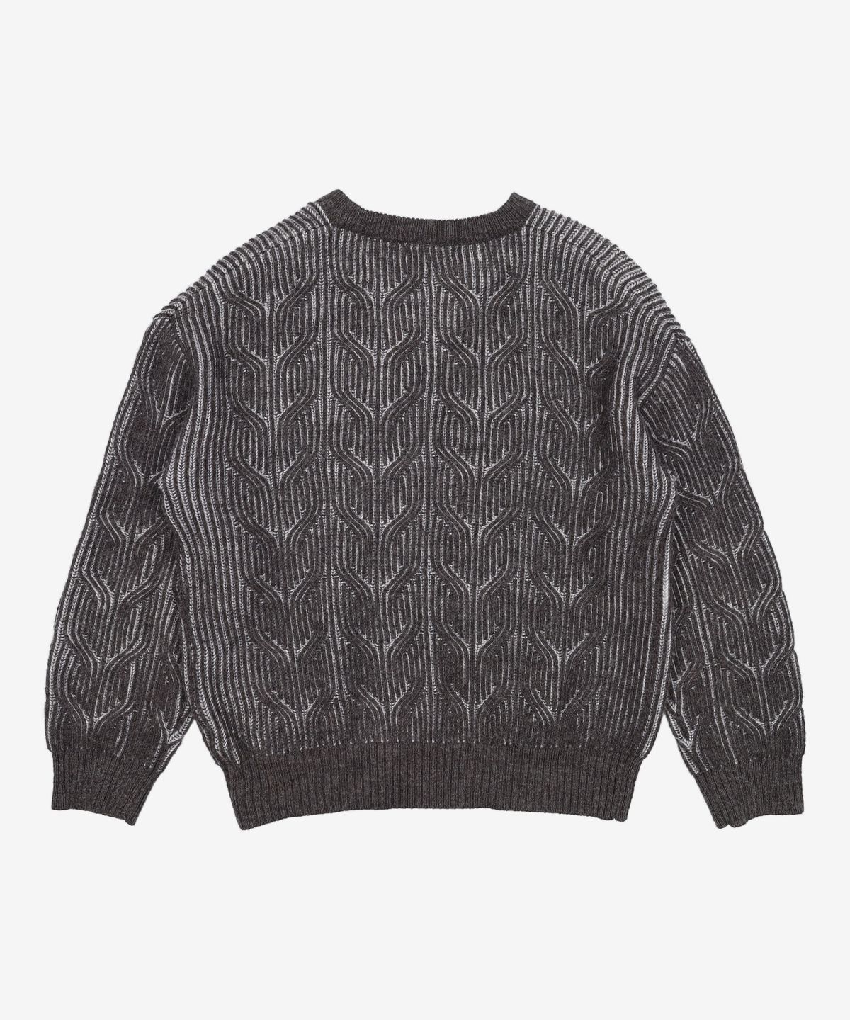 메종미네드(MAISON MINED) SHAFT OVER KNIT CHARCOAL