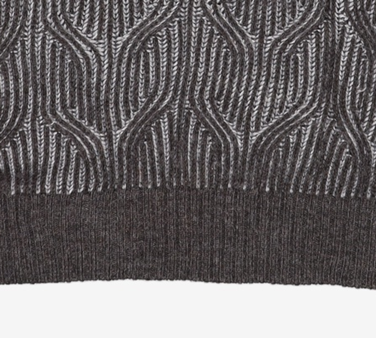 메종미네드(MAISON MINED) SHAFT OVER KNIT CHARCOAL