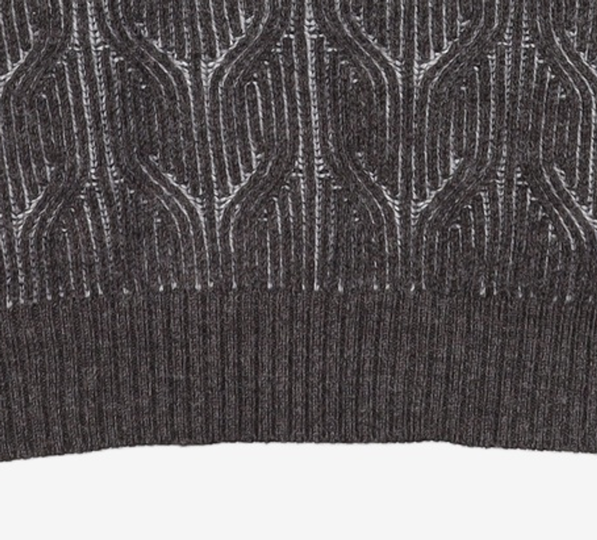 메종미네드(MAISON MINED) SHAFT OVER KNIT CHARCOAL