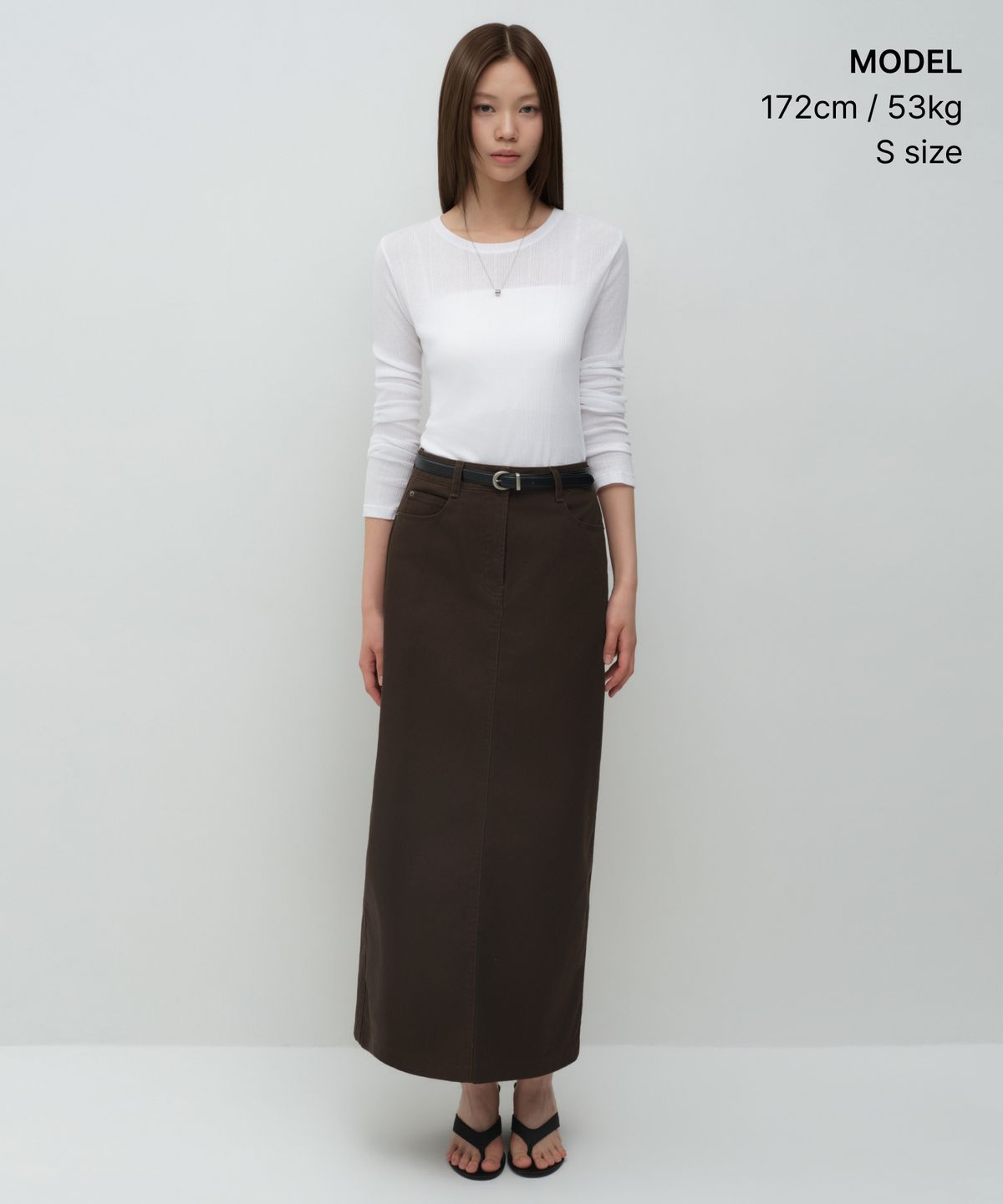 무신사 스탠다드 우먼(MUSINSA STANDARD WOMAN) 우먼즈 소프트 리브드 긴소매 티셔츠 [화이트]