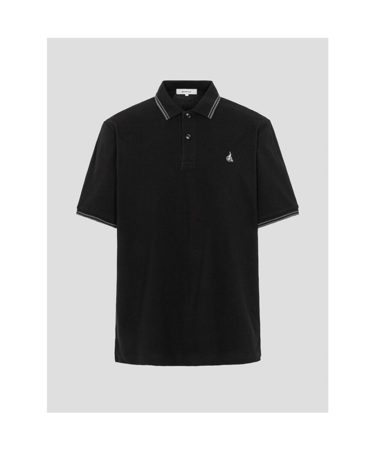 빈폴 멘(BEANPOLE MEN) PQ 티핑 칼라 반소매 티셔츠  블랙