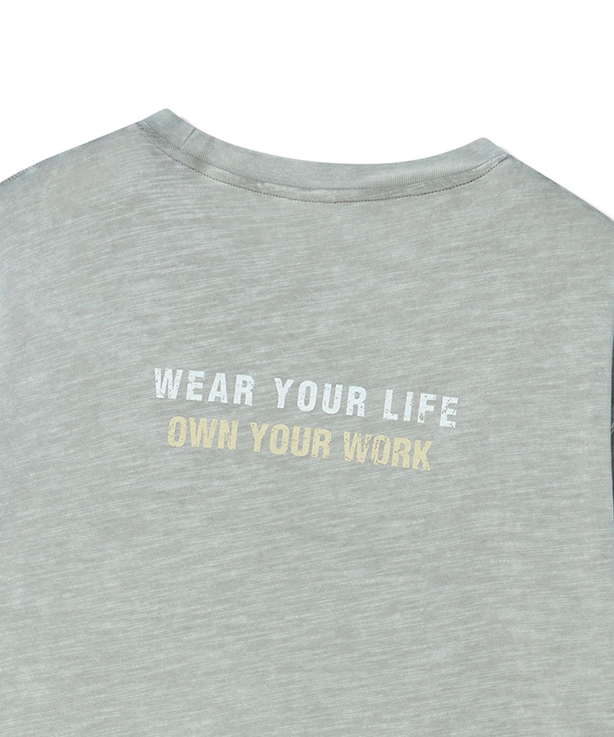 라이프워크(LIFEWORK) 여성) 빈티지 플라워 아트웍 반팔 티셔츠