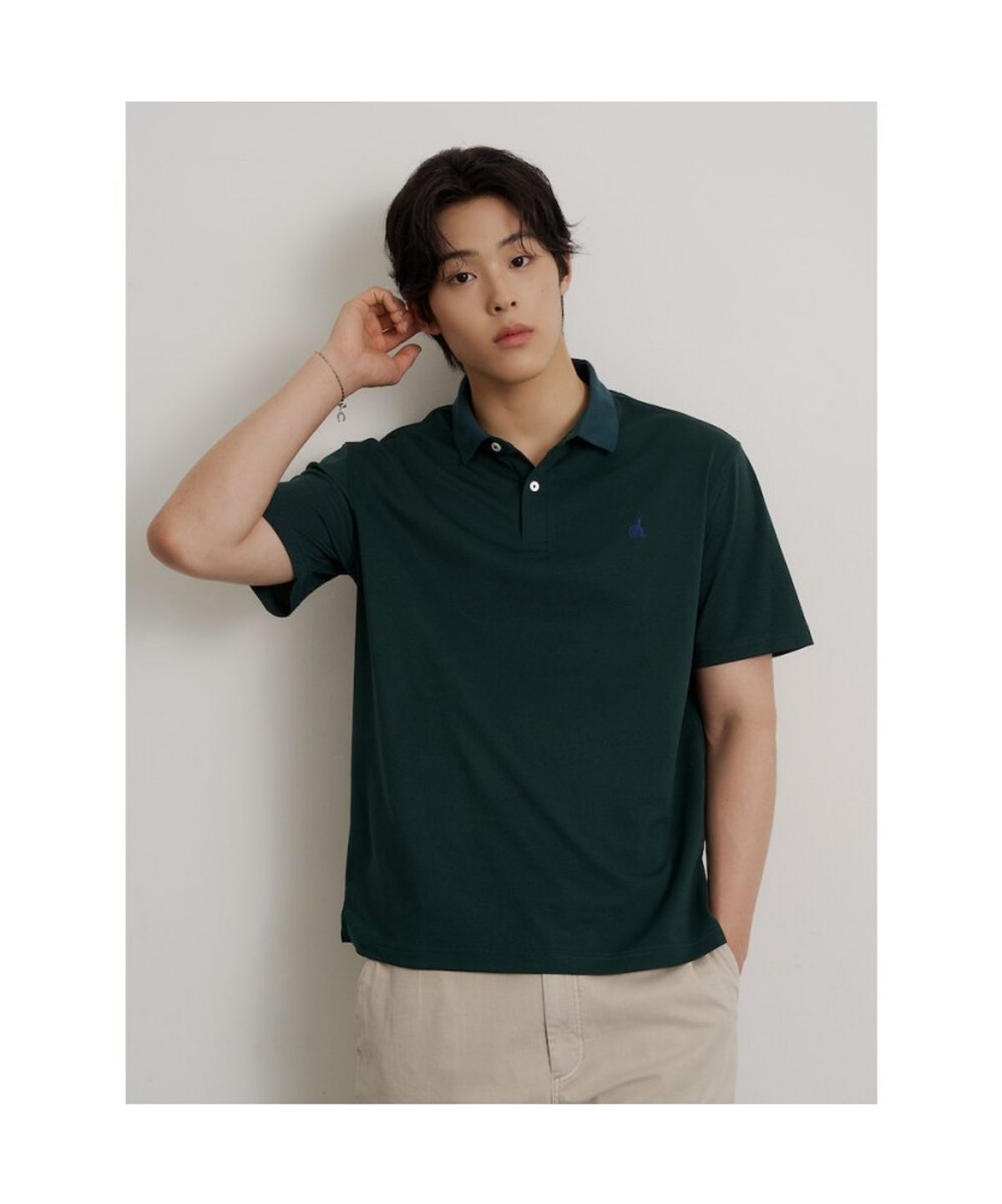 빈폴 멘(BEANPOLE MEN) 소로나 피케 칼라 티셔츠  그린