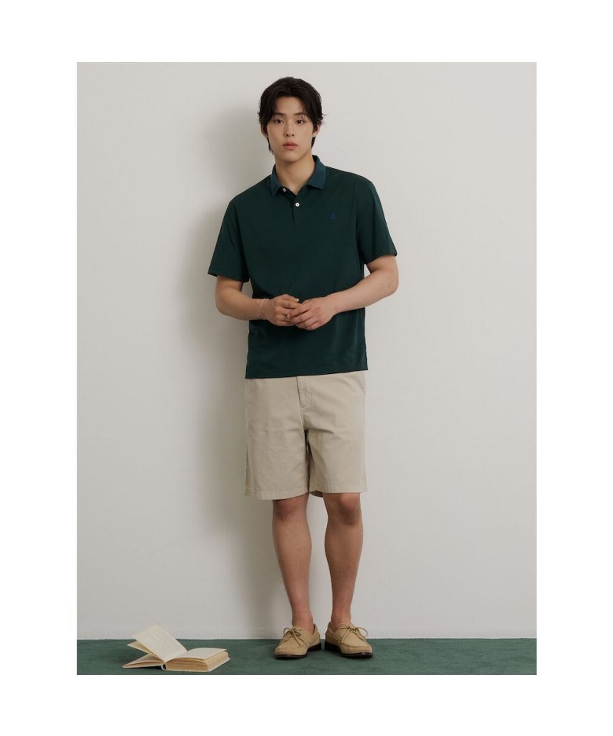 빈폴 멘(BEANPOLE MEN) 소로나 피케 칼라 티셔츠  그린