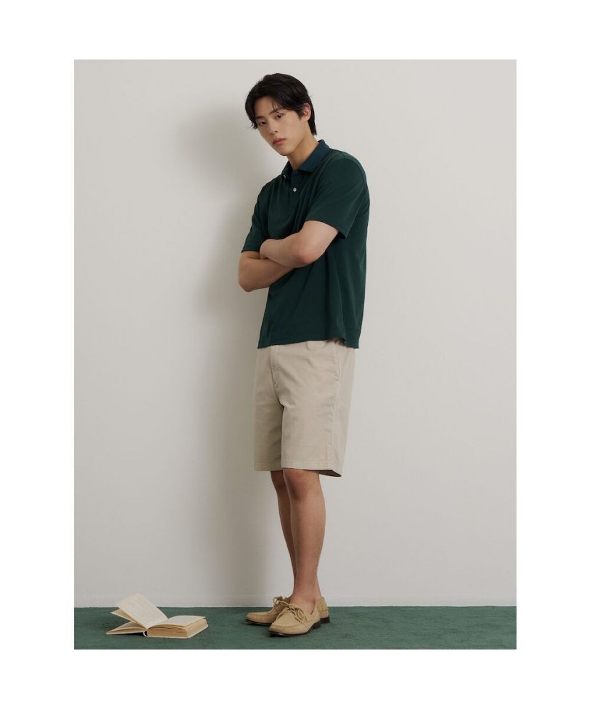 빈폴 멘(BEANPOLE MEN) 소로나 피케 칼라 티셔츠  그린