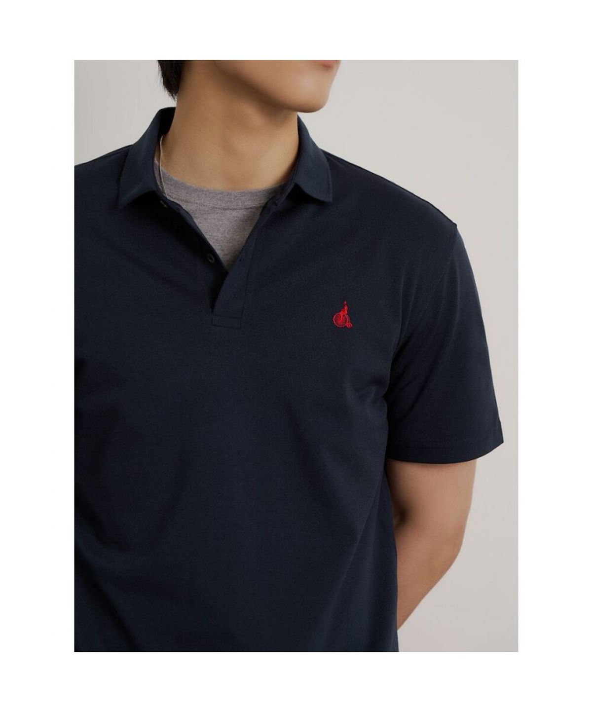 빈폴 멘(BEANPOLE MEN) 소로나 피케 칼라 티셔츠  네이비