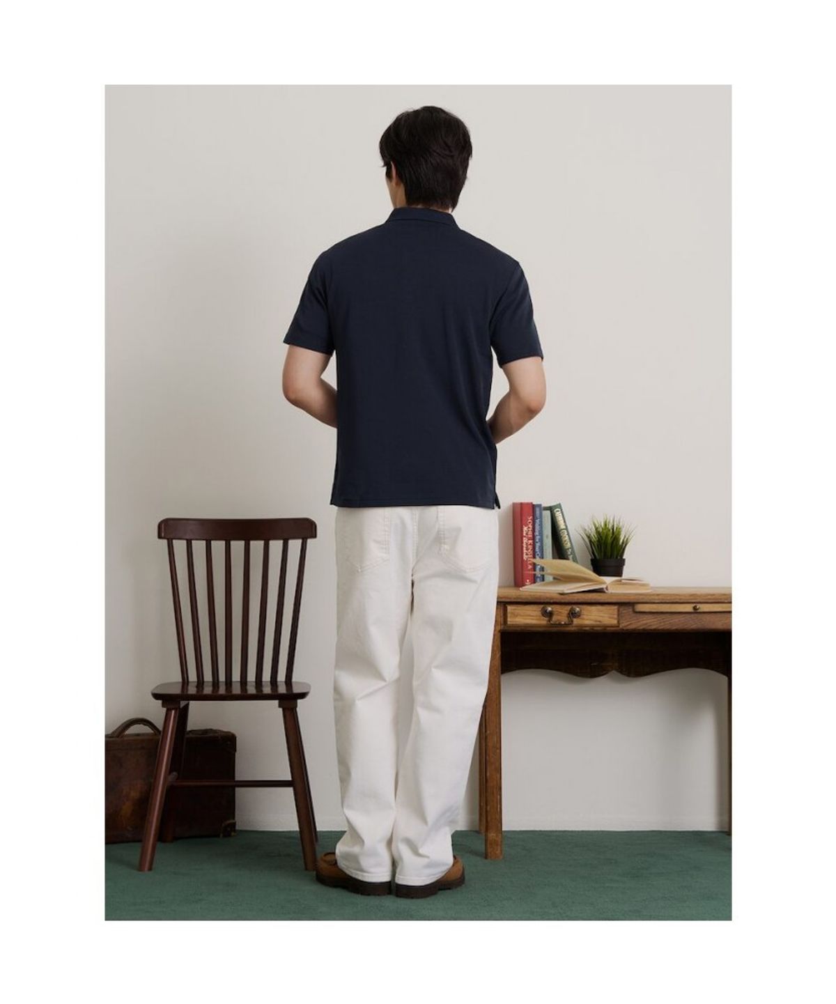 빈폴 멘(BEANPOLE MEN) 소로나 피케 칼라 티셔츠  네이비