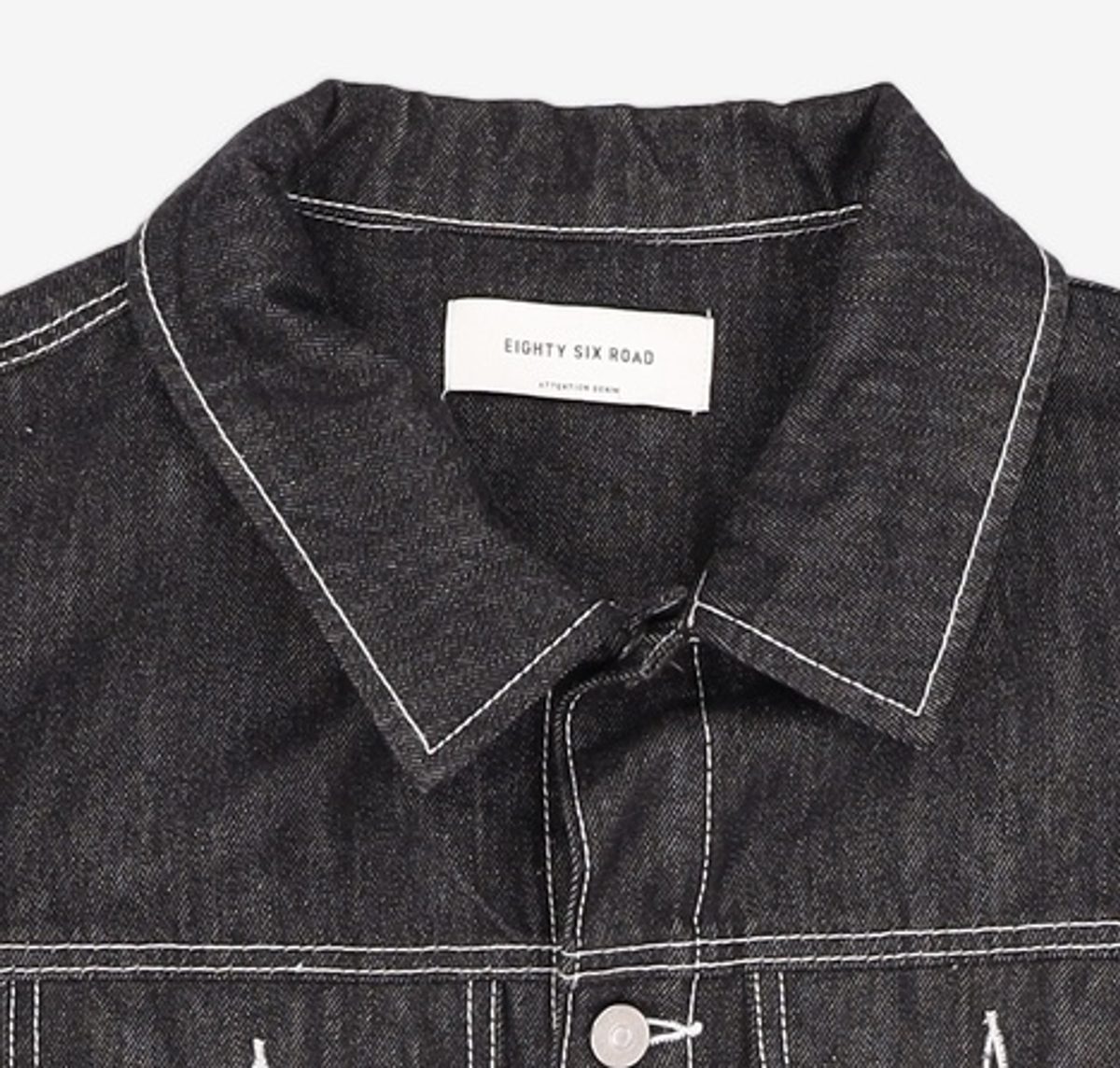 86로드(86ROAD) 2724 Washing denim jacket RAW BLACK M