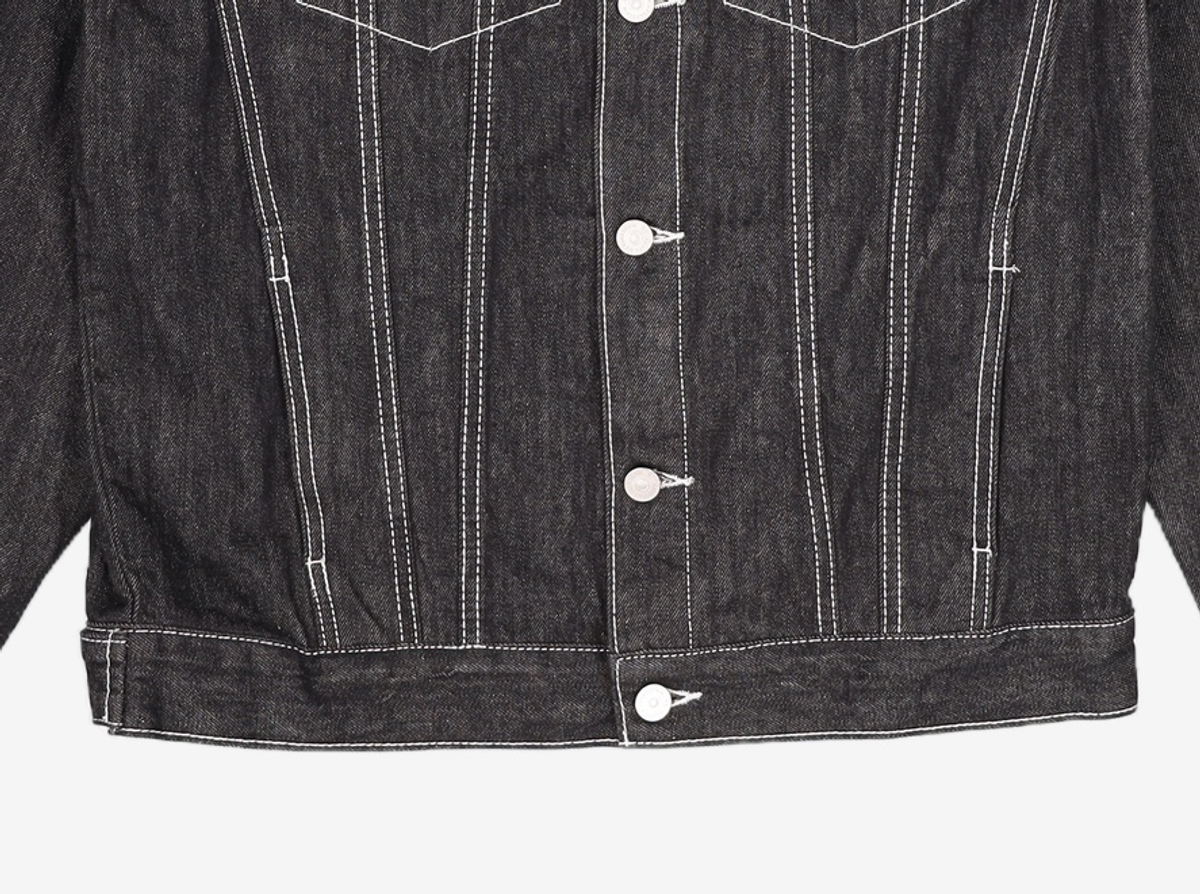 86로드(86ROAD) 2724 Washing denim jacket RAW BLACK M