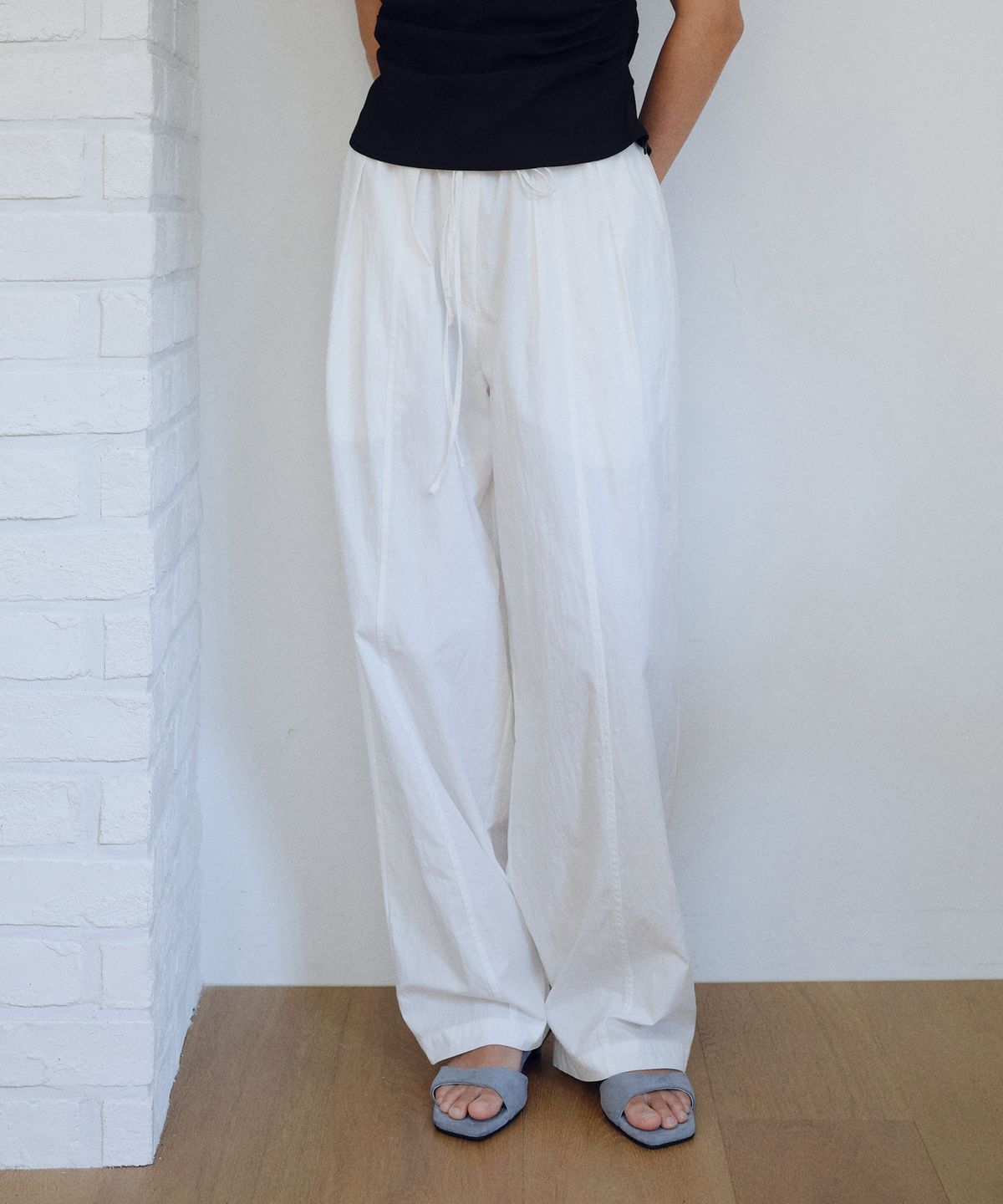 유라고(URAGO) Double string line pants