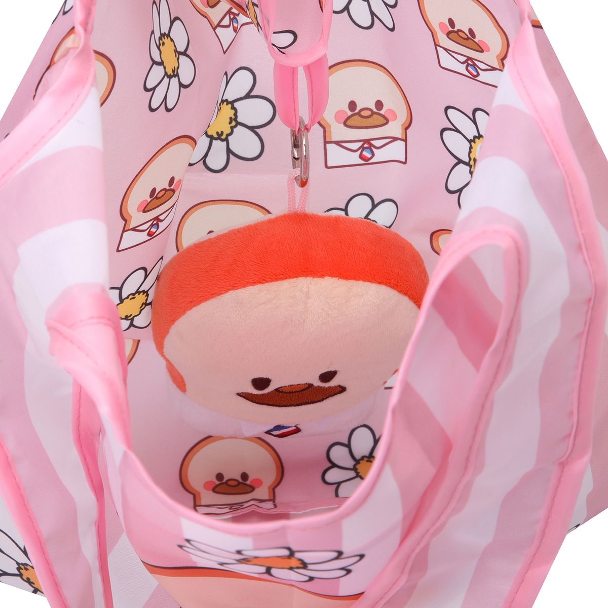 스닐로스티치(SNILLOSTITCH) 스닐로 스티치 X 브레드 이발소 인형 에코백 데이지 핑크