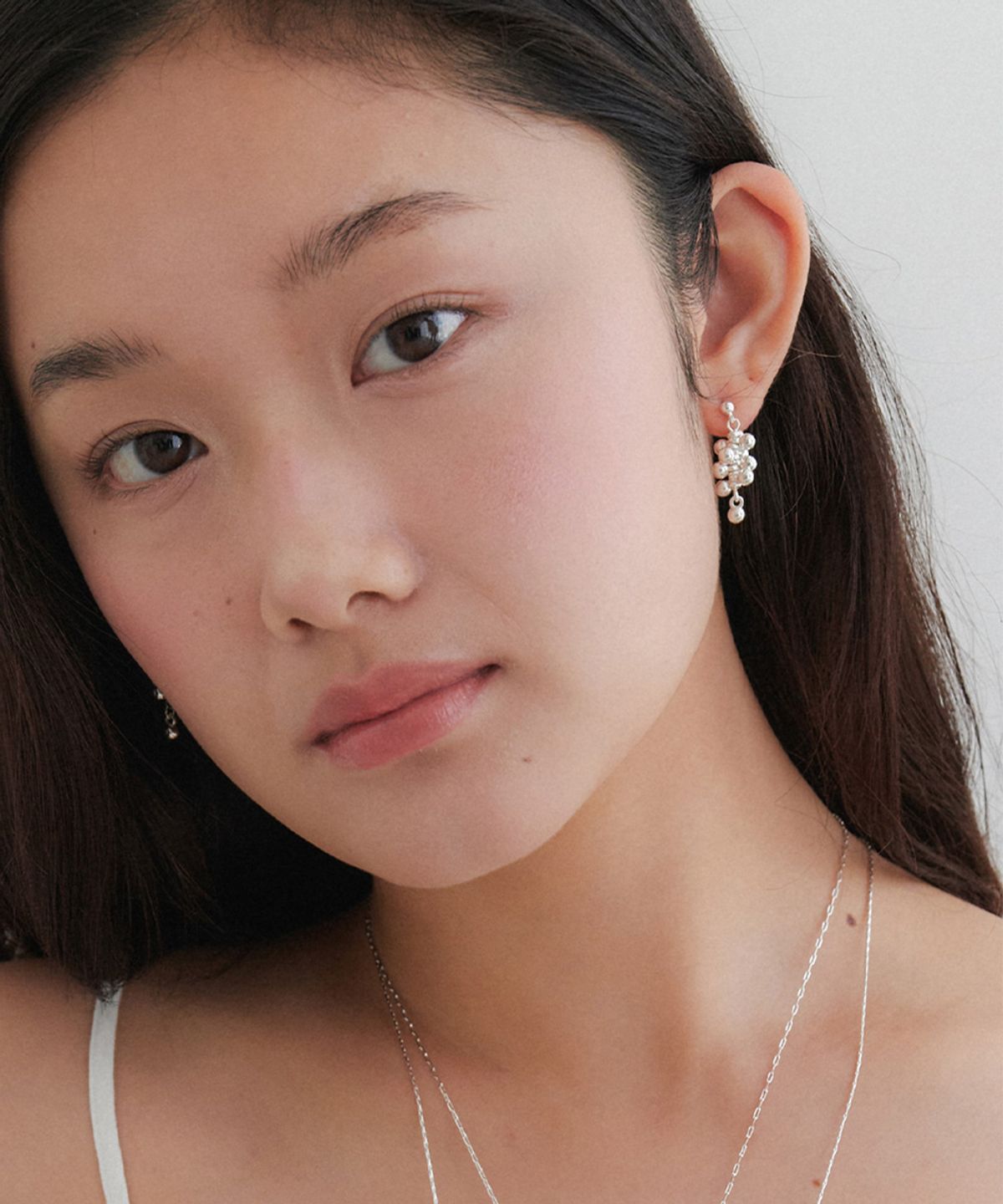 오블라(OVLA) silver grape drop earring JE077