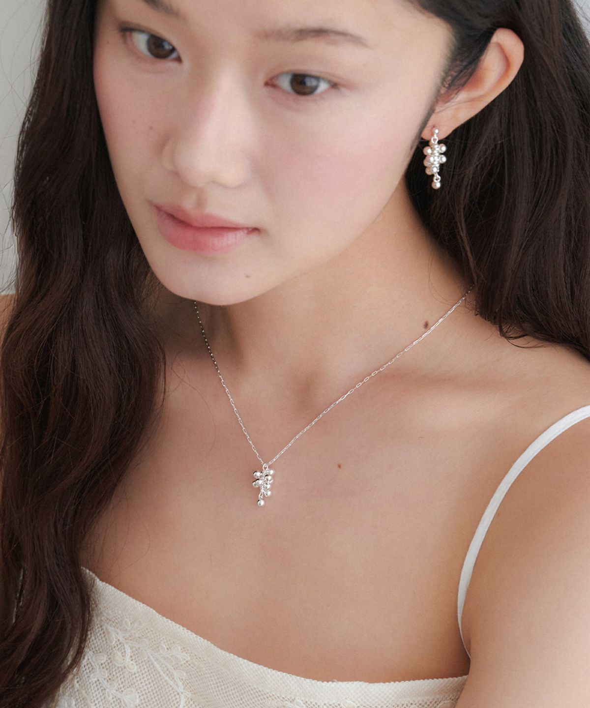 오블라(OVLA) silver grape simple necklace JN054