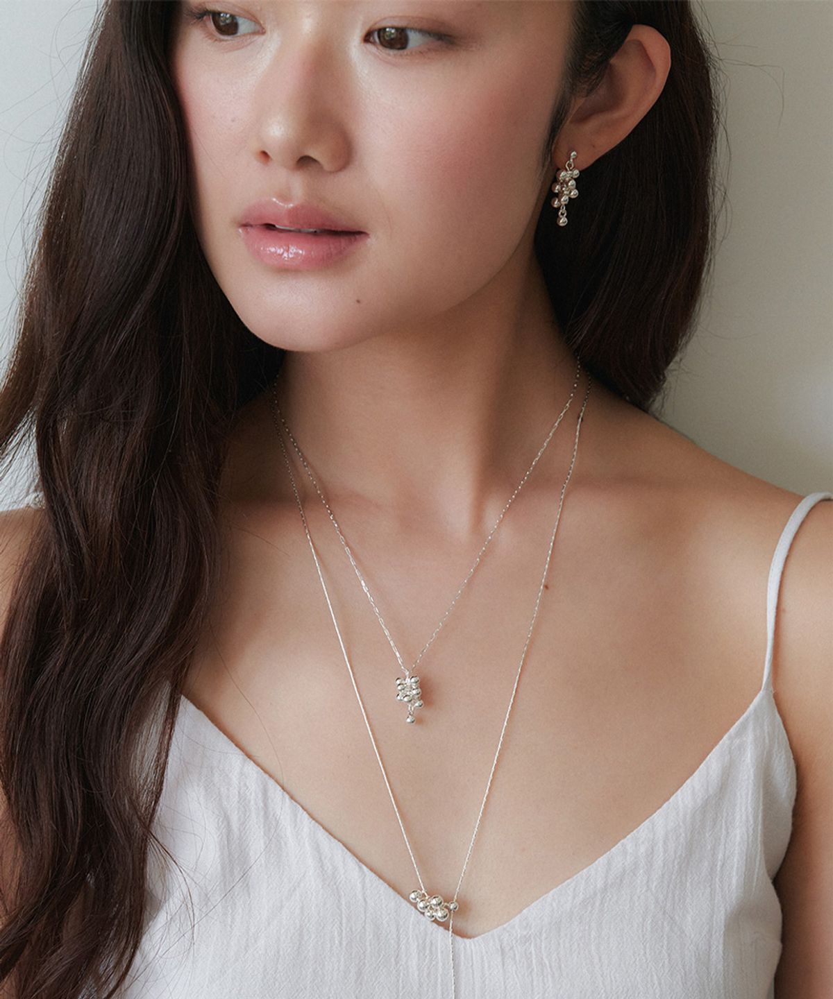 오블라(OVLA) silver grape simple necklace JN054
