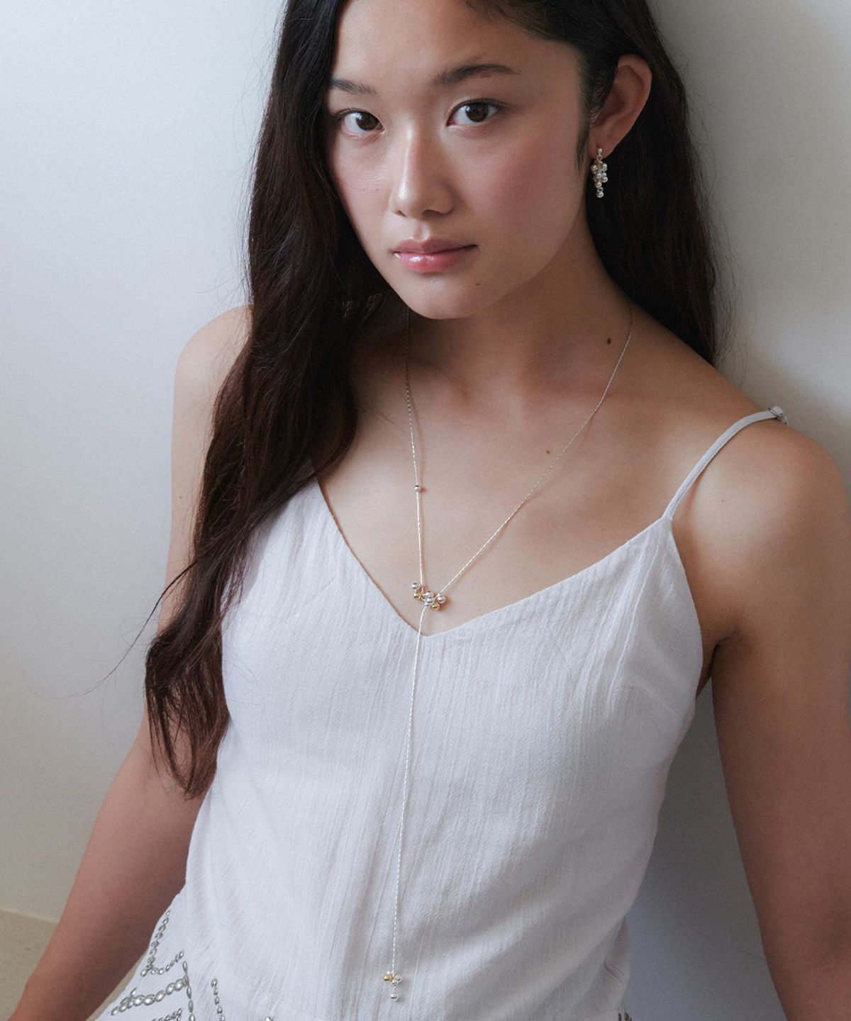 오블라(OVLA) silver grape Y position necklace JN051