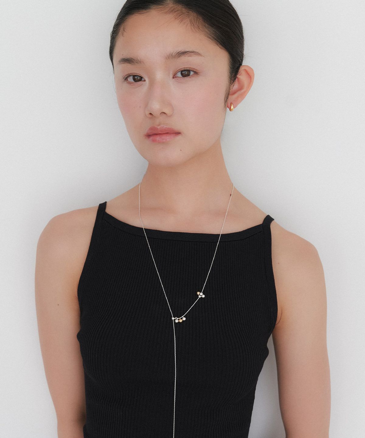 오블라(OVLA) silver grape Y position necklace JN051