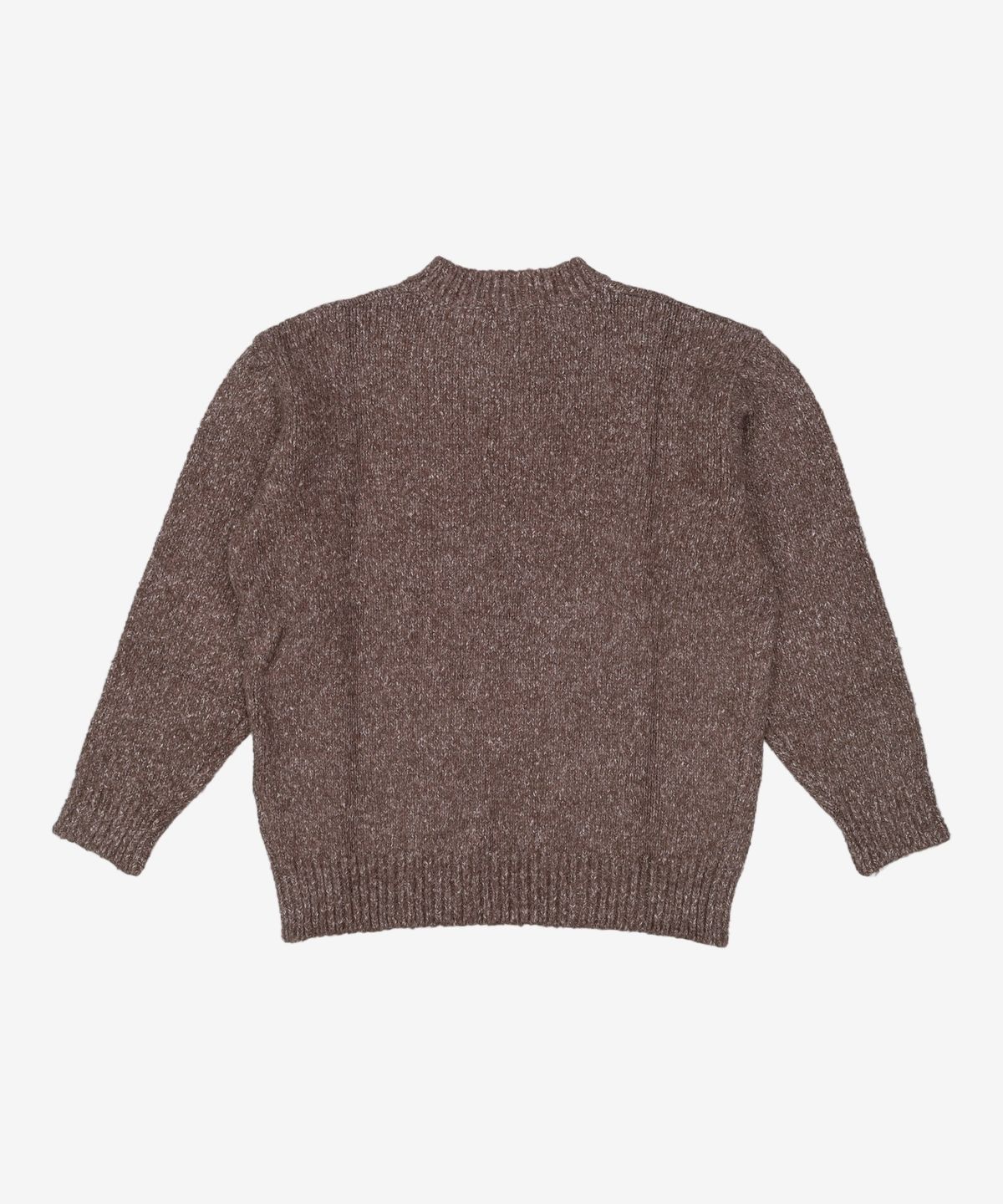 엠엠지엘(MMGL) WOMENS CREW-NECK SWEATER (MIXED BROWN) 4