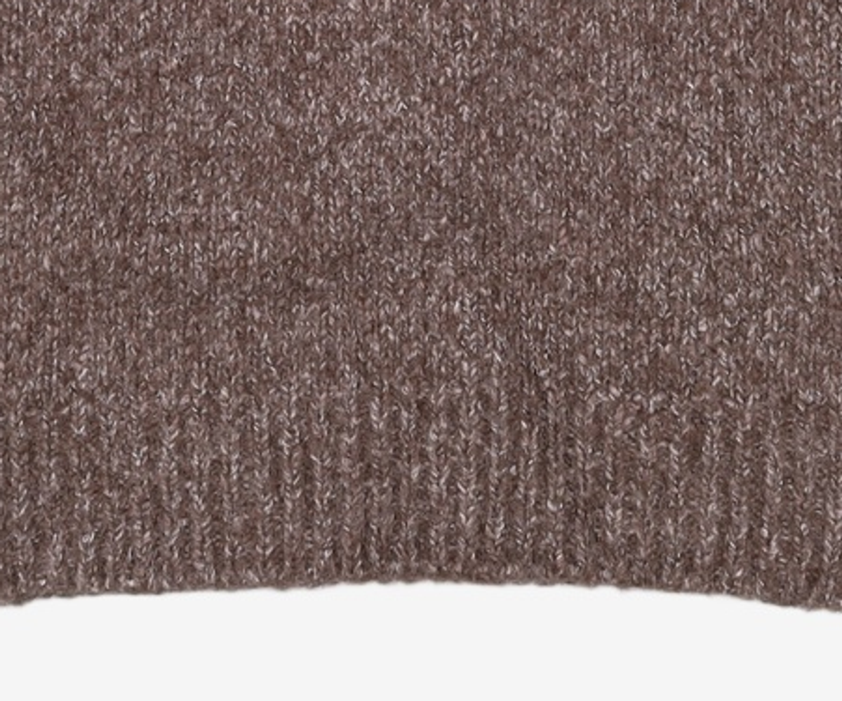 엠엠지엘(MMGL) WOMENS CREW-NECK SWEATER (MIXED BROWN) 4