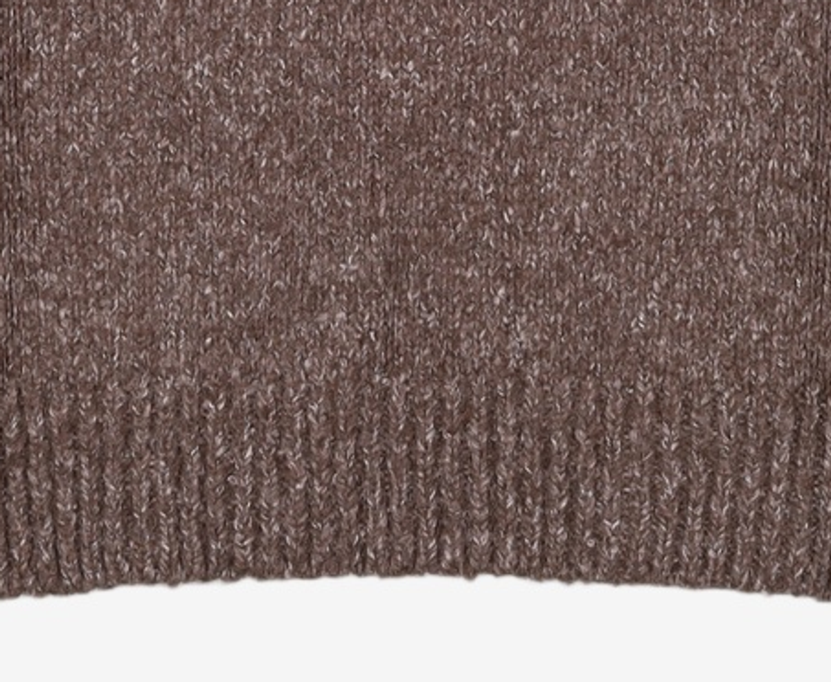 엠엠지엘(MMGL) WOMENS CREW-NECK SWEATER (MIXED BROWN) 4