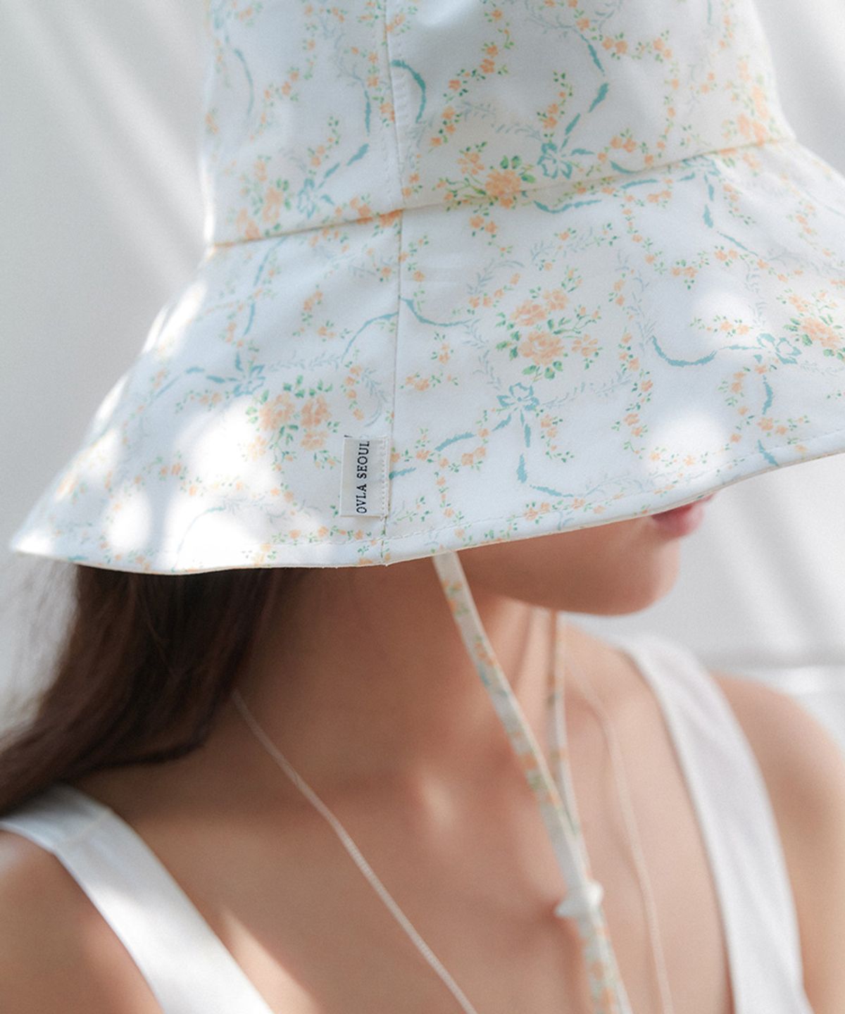 오블라(OVLA) garden bucket hat_orange garden HA068