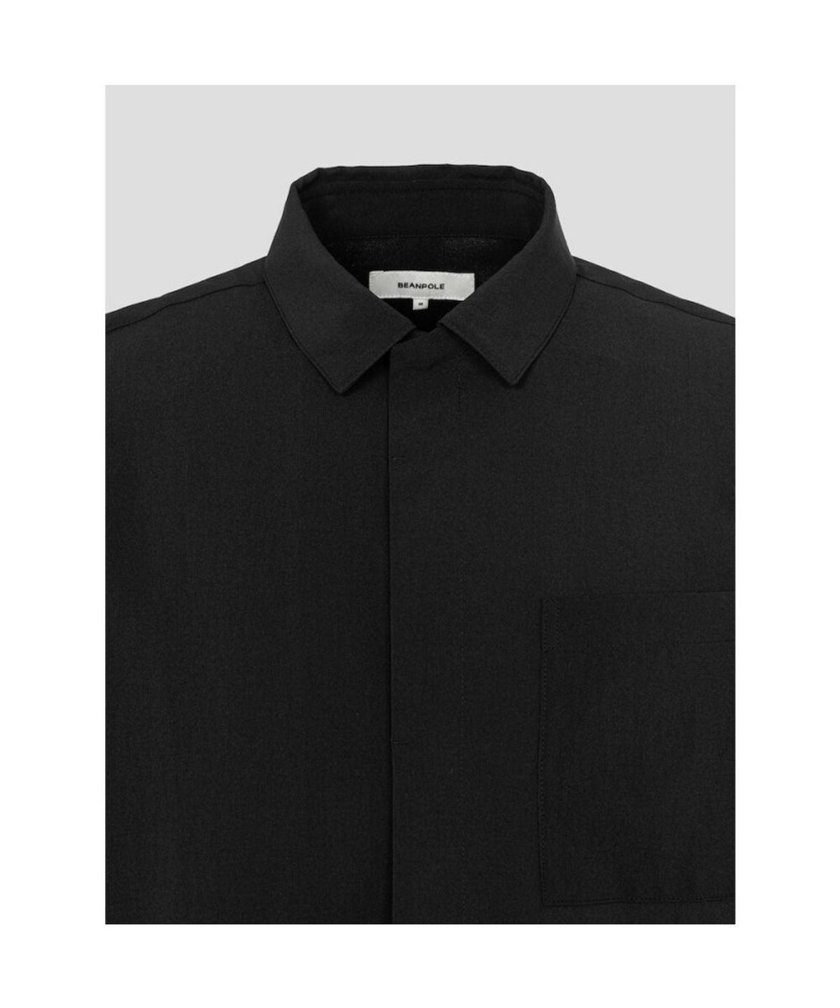 빈폴 멘(BEANPOLE MEN) 아우터형 반소매 셔츠  블랙