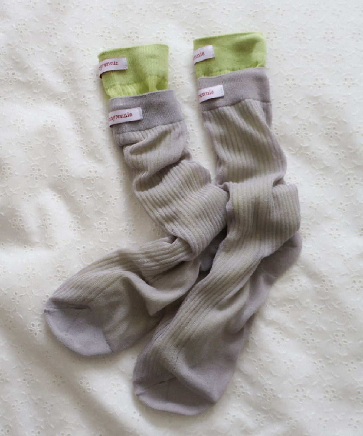 래니래니(RENNYRENNIE) [2pack] SUMMER SHEER SOCKS - 썸머 시어 레이어드 여름 양말 8컬러 2족 세트